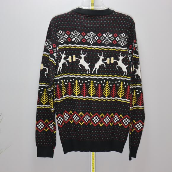 Tipsy Elves Men’s Beer Reindeer Christmas Sweater Size L - Picture 2 of 3